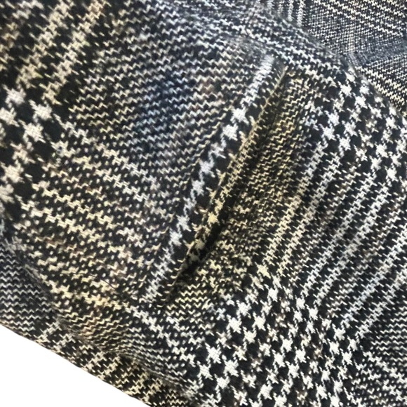 Sage (Sage and Sadie) The Label Black Gray Plaid Pea Coat Large Anthropology - Picture 5 of 8